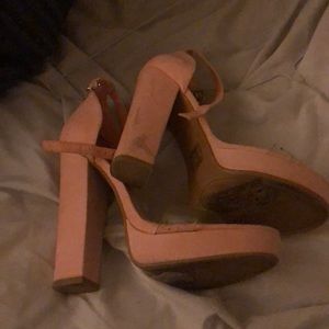 Pink heels. Dirty but good